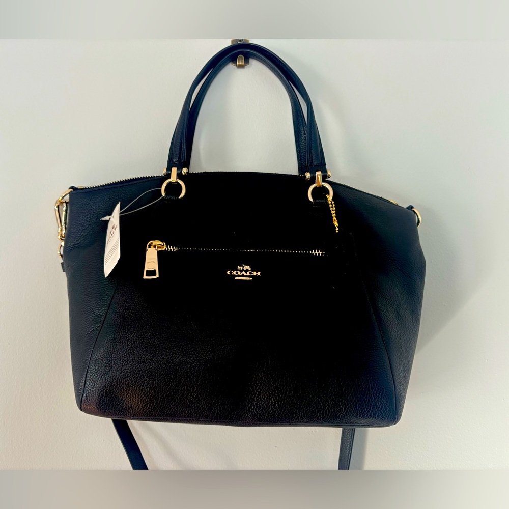 Black Leather Coach Bag